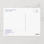 Carte Postale Sloop dans le port de Stonington (Dos)