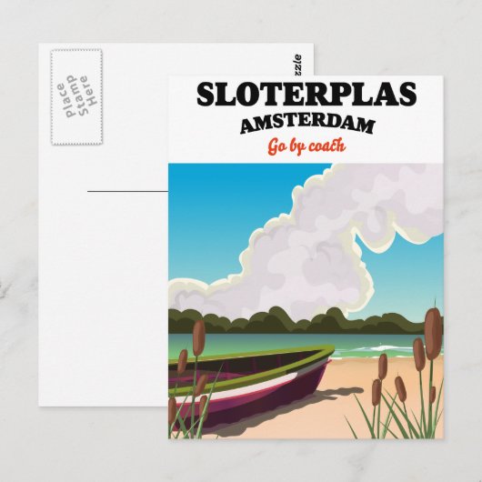 Carte Postale Sloterplas Amsterdam (Devant / Derrière)
