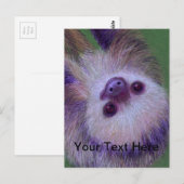 Carte Postale Sloth (Devant / Derrière)