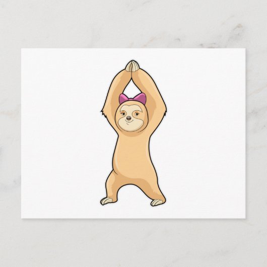 Carte Postale Sloth at Fitness (Devant)