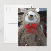 Carte Postale Sloth Christmas (Devant / Derrière)