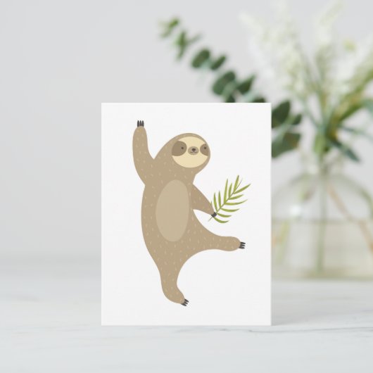 Carte Postale Sloth Dancing | Pourquoi Pas ? (Debout devant)