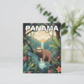 Carte Postale Sloth dans la forêt tropicale Panama (Debout devant)