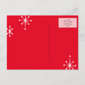 CARTE POSTALE SLOTH DE VACANCES DE NOËL (Dos)