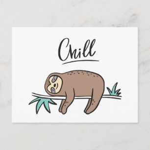Carte Postale Sloth dit "Chill"