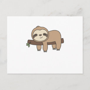 Carte Postale Sloth Funny Relaxez De Mignons Animaux Pour Enfant