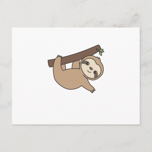 Carte Postale Sloth Funny Relaxez De Mignons Animaux Pour Enfant (Devant)