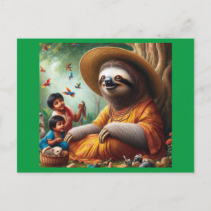 Carte Postale Sloth Grand-mère
