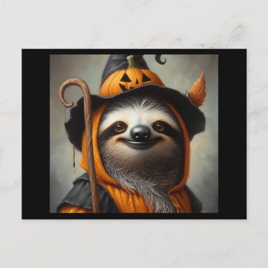 Carte Postale Sloth Halloween (Devant)