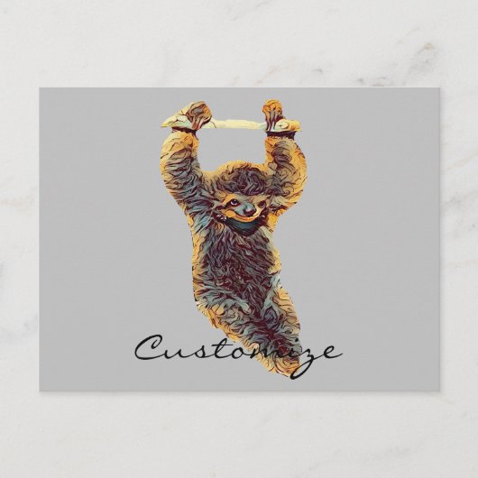 Carte Postale Sloth Hanging Out Thunder_Cove (Devant)