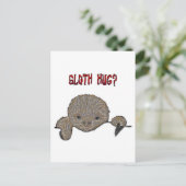 Carte Postale Sloth Hug Baby Sloth (Debout devant)