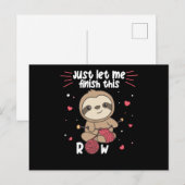 Carte Postale Sloth Knits Pour Chaque Knit Et Crochet Friend (Devant / Derrière)