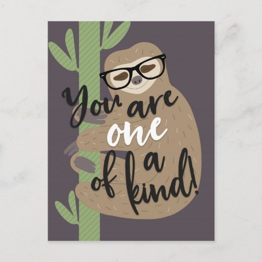 Carte Postale Sloth Life - Vous êtes l'un des types (Devant)