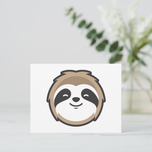 Carte Postale Sloth Mascot (Debout devant)