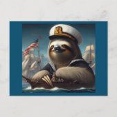 Carte Postale Sloth Sailor (Devant)