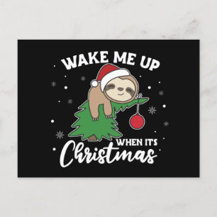 Carte Postale Sloth Wake Me Up