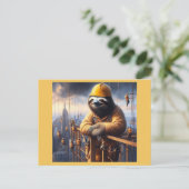 Carte Postale Sloth Working the High Steel (Debout devant)