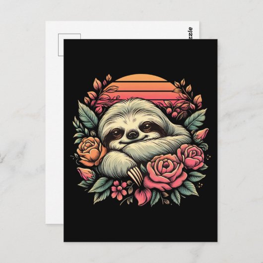 Carte Postale “Slothful Serenity” (Devant / Derrière)