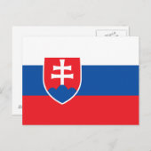 Carte Postale Slovakia Flag (Devant / Derrière)