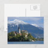 Carte Postale Slovénie, Bled, lac de Bled, île de Bled, Bled (Devant / Derrière)