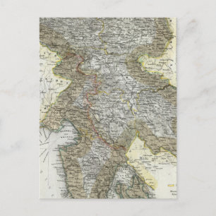 Carte Postale Slovénie, Croatie