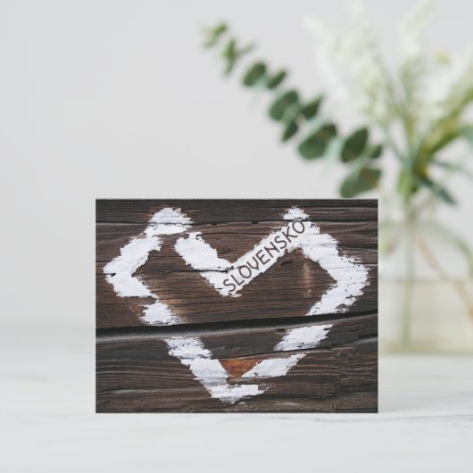 Carte Postale Slovensko Heart (Debout devant)