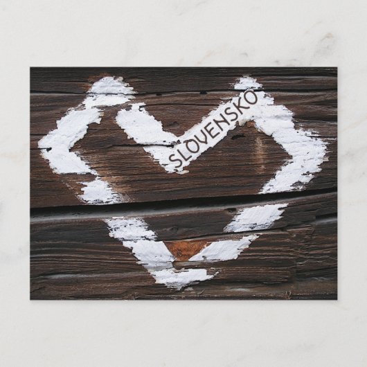 Carte Postale Slovensko Heart (Devant)