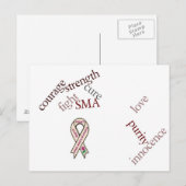 Carte postale SMA Ribbon (Devant / Derrière)