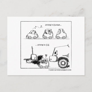 Carte Postale Smart Cars aux États-Unis