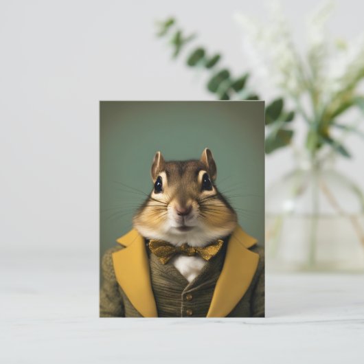 Carte Postale Smart Chipmunk (Debout devant)