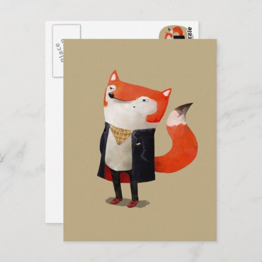 Carte Postale Smart Fox (Devant / Derrière)