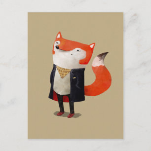 Carte Postale Smart Fox