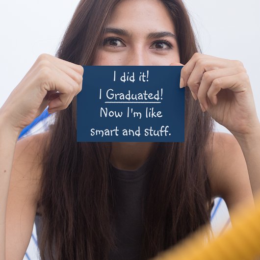 Carte Postale Smart Grad Funny Graduation Party Invitation Card