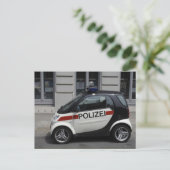 Carte Postale Smart Polizei Auto (Debout devant)