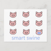 Carte postale Smart Swine (Devant)