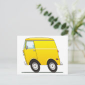 Carte Postale Smart Van Yellow (Debout devant)