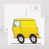 Carte Postale Smart Van Yellow (Devant / Derrière)
