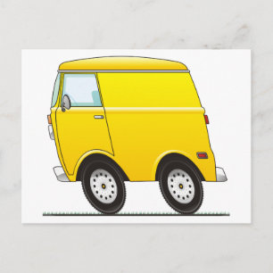Carte Postale Smart Van Yellow