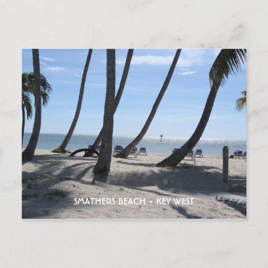 Carte Postale Smathers Beach, Key West, Floride (Devant)