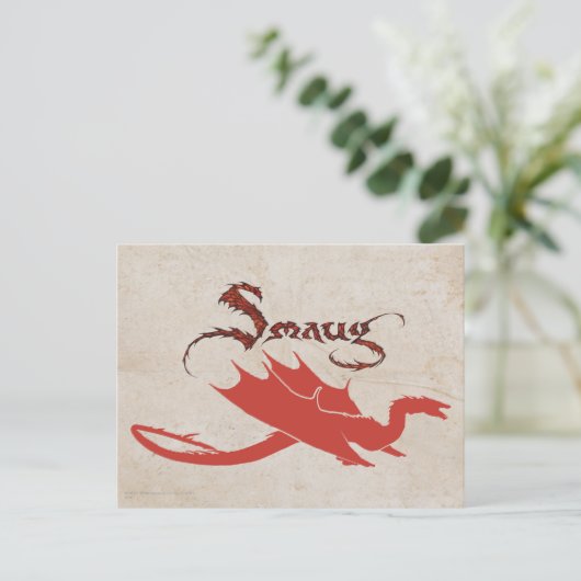 Carte Postale SMAUG™ Silhouette & Nom (Debout devant)