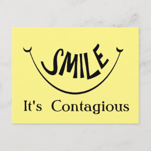 Carte Postale Smile C'est contagieux