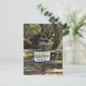 Carte Postale Smile Even if it hurts, Funny Sign (Debout devant)