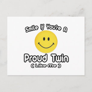 Carte Postale Smile If You're a Proud Twin (Like Me)