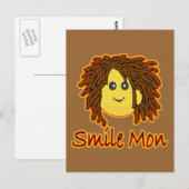 Carte Postale Smile Mon Feu Rasta Visage (Devant / Derrière)