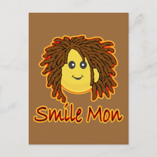 Carte Postale Smile Mon Feu Rasta Visage (Devant)