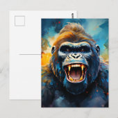 Carte Postale Smiling gorilla (Devant / Derrière)
