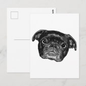 Carte Postale Smiling Pug Point Post (Devant / Derrière)