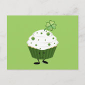 Carte Postale Smiling St. Patrick's day cupcake (Devant)