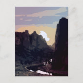 Carte Postale Smith Rock au coucher du soleil (Devant)