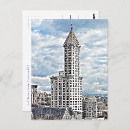 Carte postale Smith Tower (Devant / Derrière)